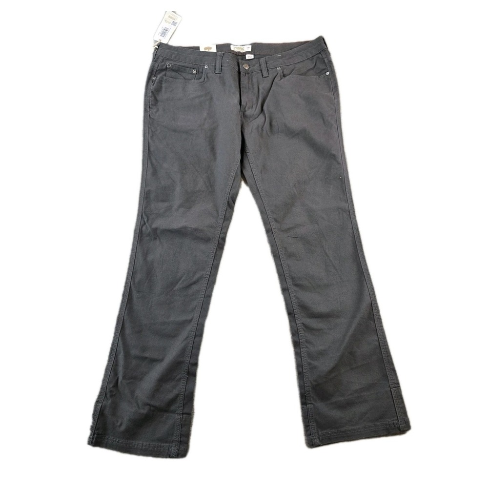 NWT Mountain Khakis Women's Gray Pants Classic Fit Mid Rise 36" X 30" Size P 14
